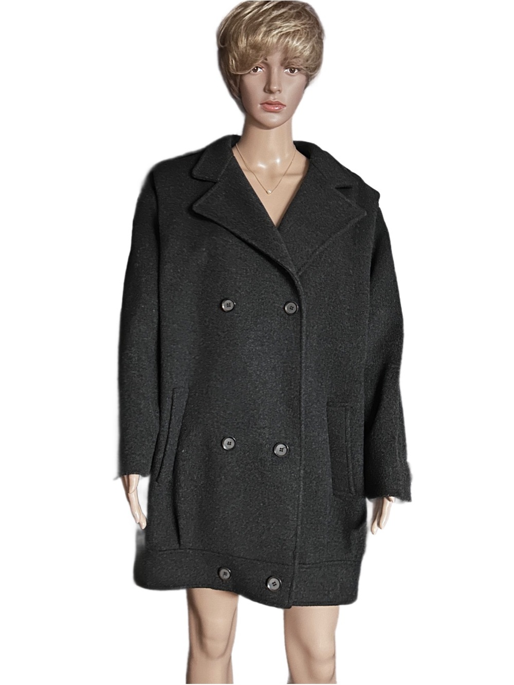 Gallery ~ Vintage ~ Women’s Large ~ USA (Union Made) ~ Double-Breasted Wool Coat